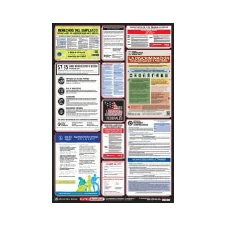 Accuform POSTERS COMBO STATE, FEDERAL AND OSHA PPG400MO PPG400MO